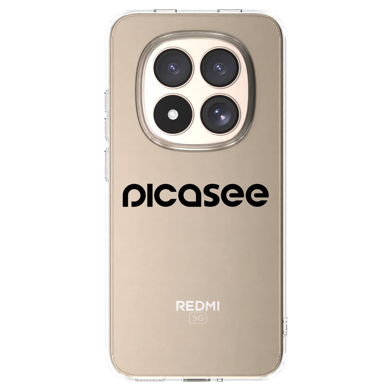 Picasee silikonska prozirna maskica za Xiaomi Redmi Note 15 Pro 4G - Picasee - new logo - black
