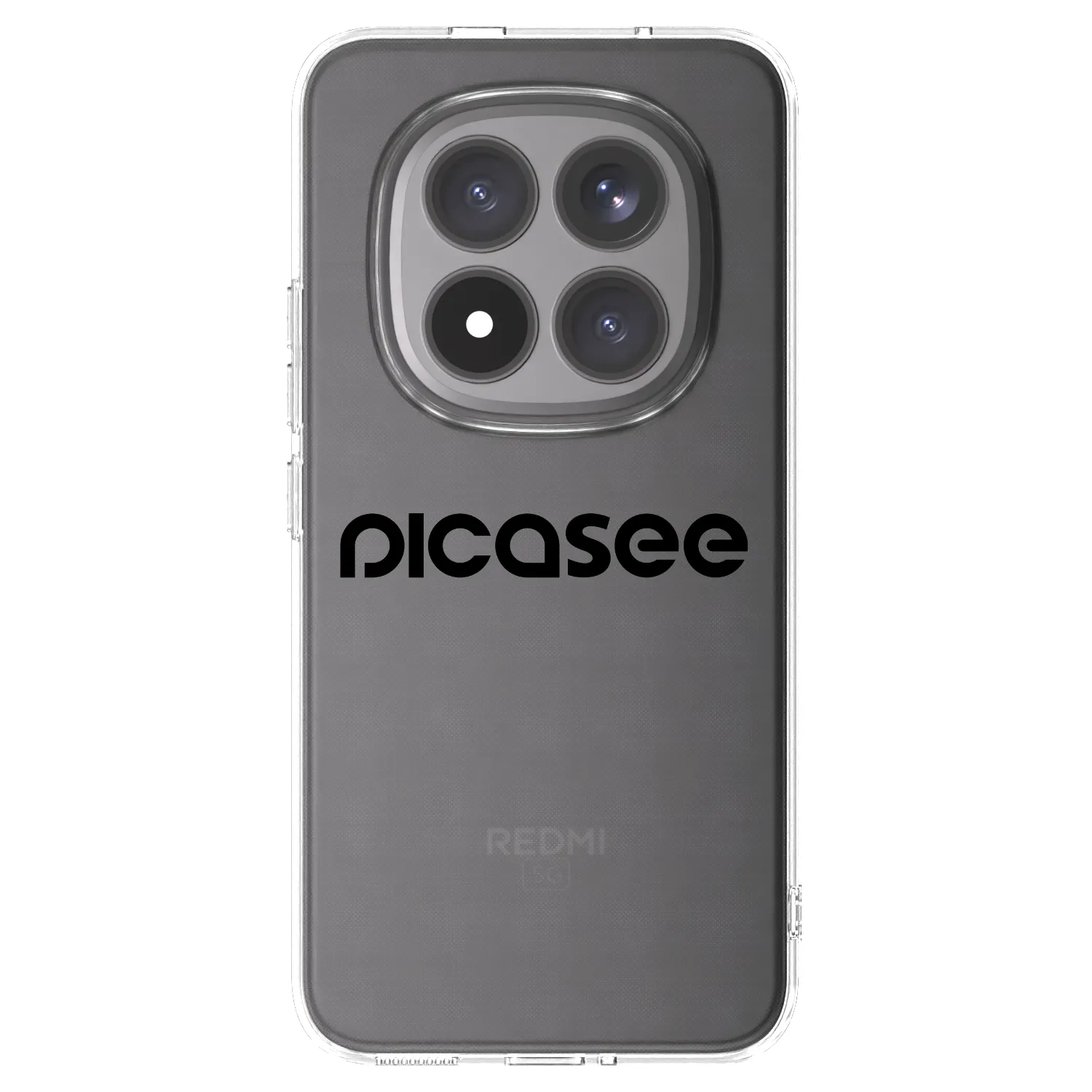 Picasee silikonska prozirna maskica za Xiaomi Redmi Note 15 Pro+ - Picasee - new logo - black