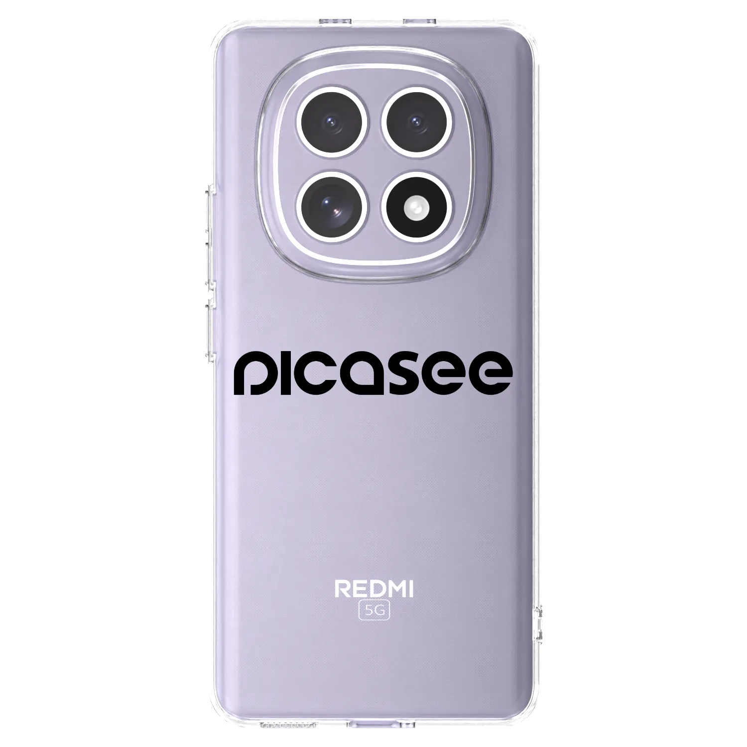 Picasee silikonska prozirna maskica za Xiaomi Redmi Note 15 - Picasee - new logo - black