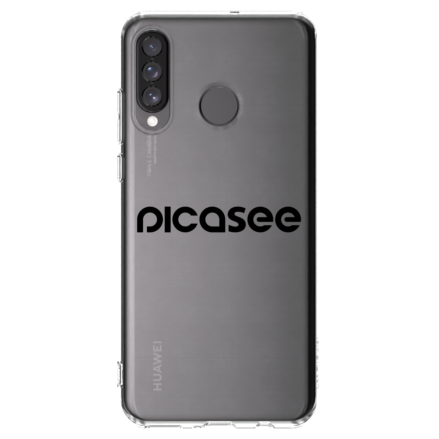 Picasee silikonska prozirna maskica za Huawei P30 Lite - Picasee - new logo - black