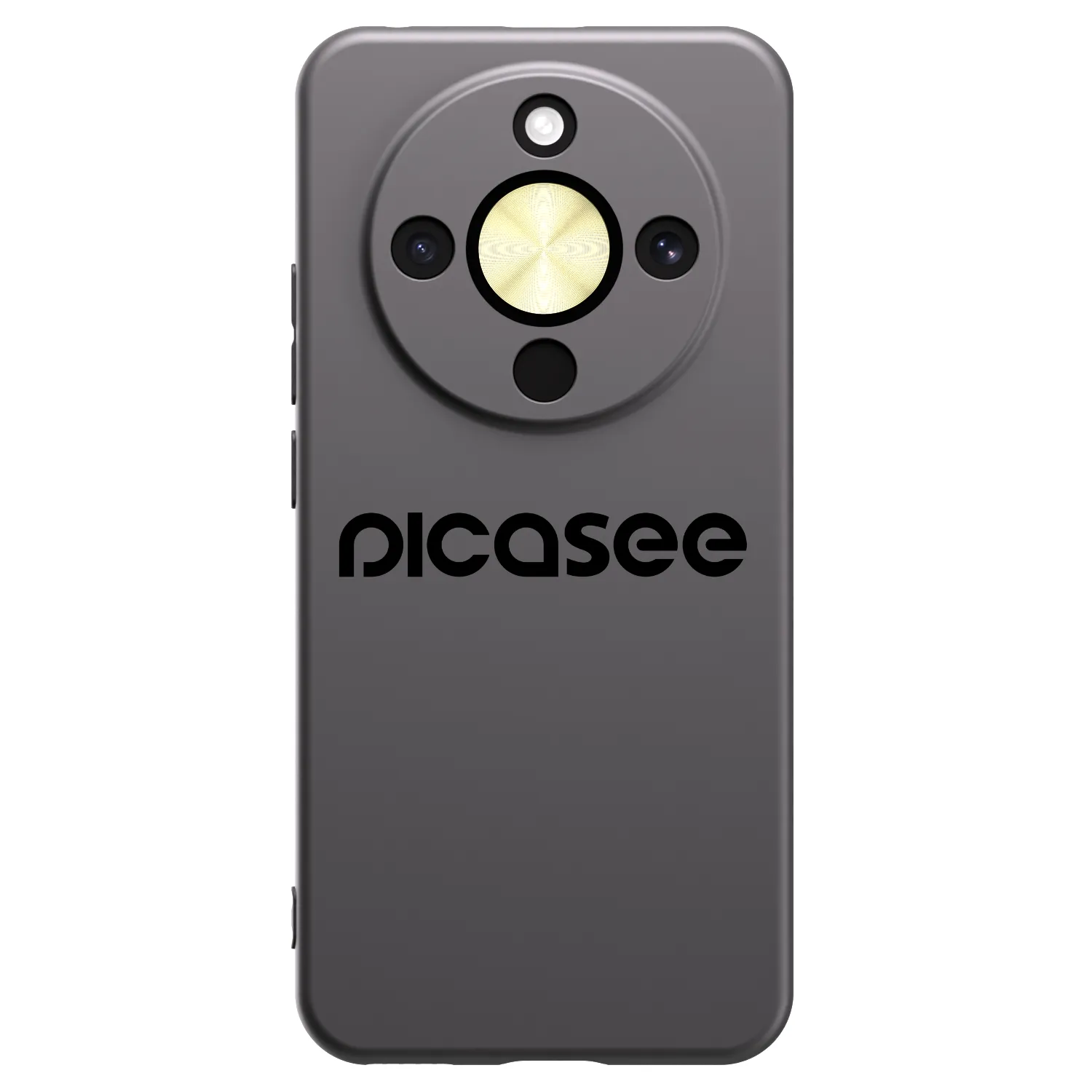 Picasee crna silikonska maskica za Honor Magic8 Lite 5G - Picasee - new logo - black