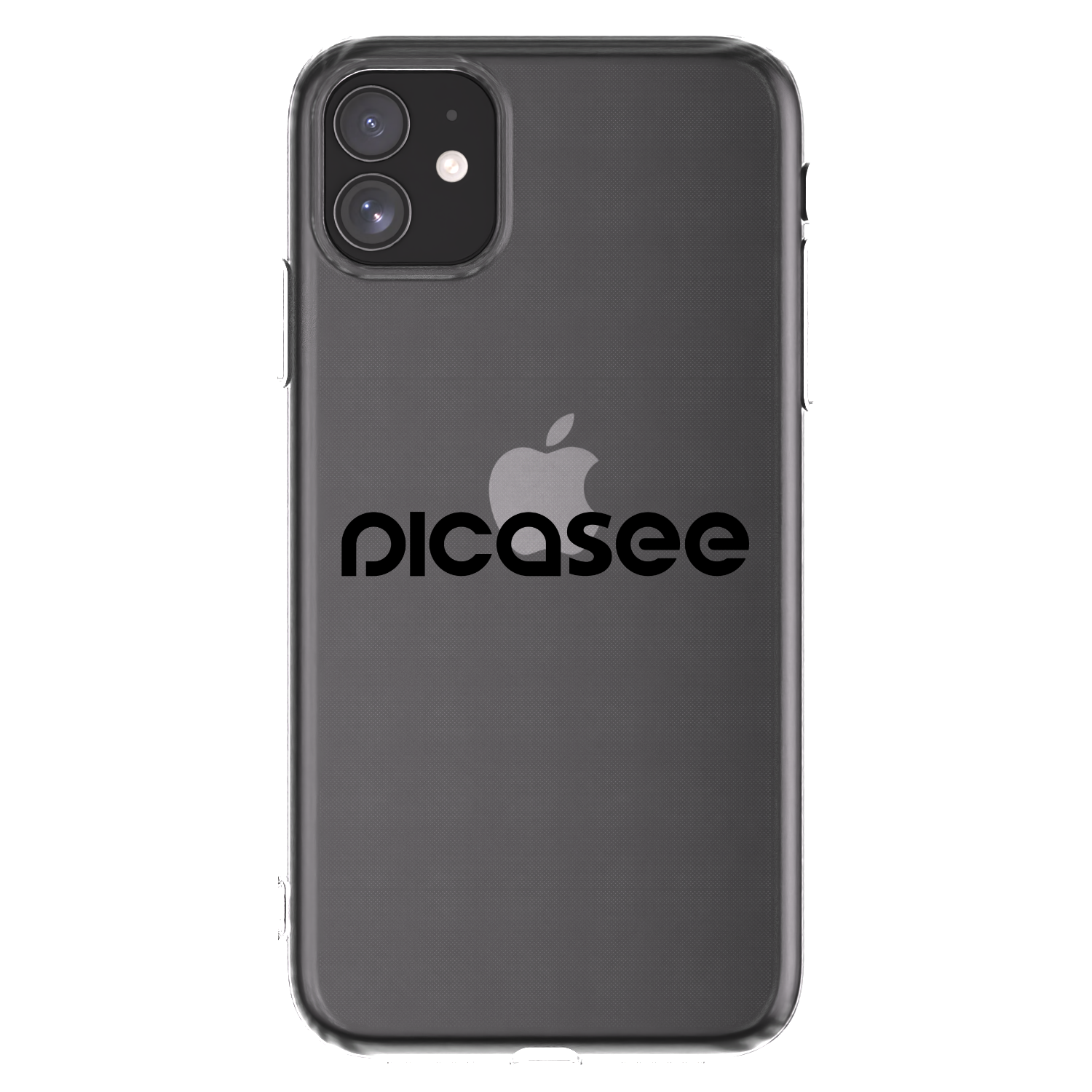 Picasee silikonska prozirna maskica za Apple iPhone 11 - Picasee - new logo - black