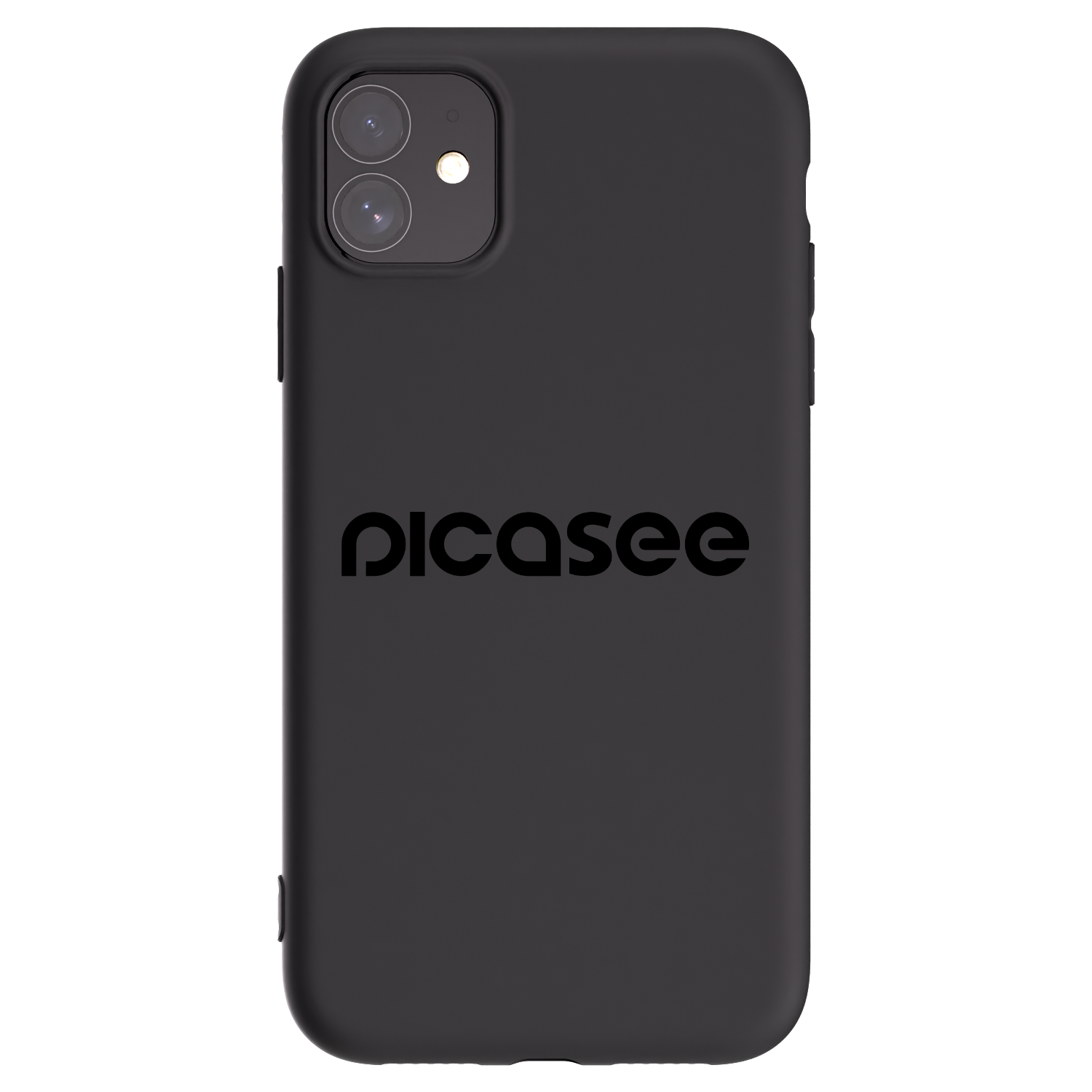 Picasee crna silikonska maskica za Apple iPhone 11 - Picasee - new logo - black
