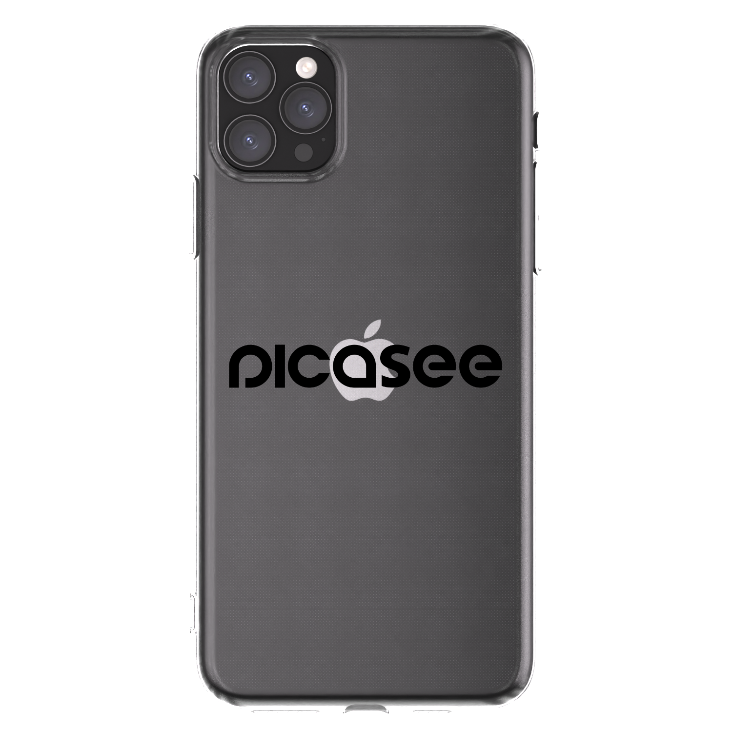 Picasee silikonska prozirna maskica za Apple iPhone 11 Pro Max - Picasee - new logo - black