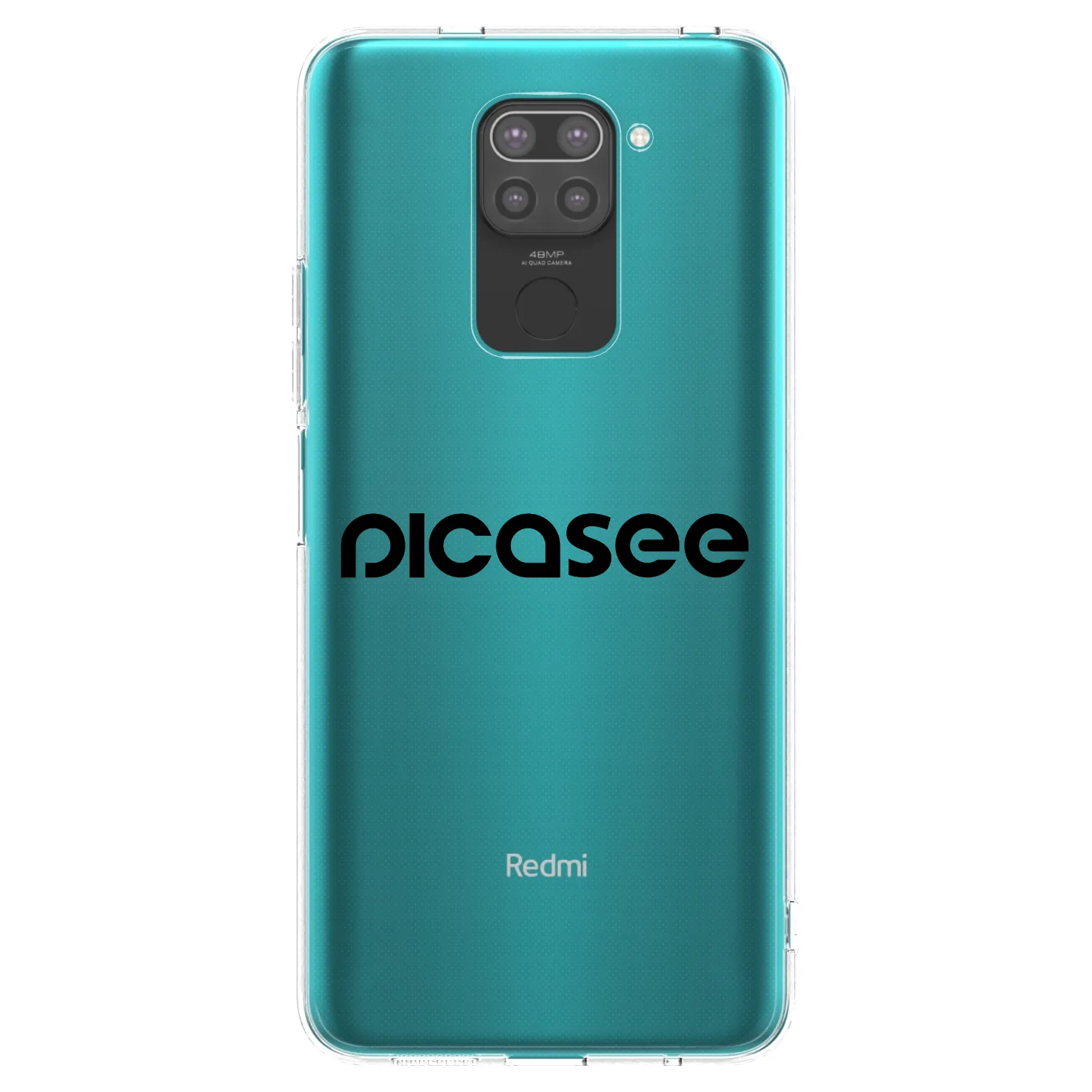 Picasee crna silikonska maskica za Xiaomi Redmi Note 9 - Picasee - new logo - black