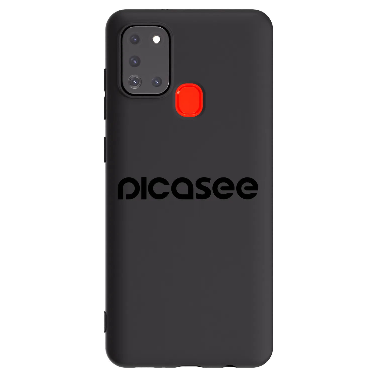 Picasee crna silikonska maskica za Samsung Galaxy A21s - Picasee - new logo - black