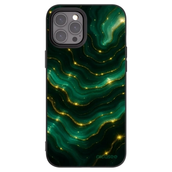 Picasee crna silikonska maskica za Apple iPhone 12 Pro Max - Emerald