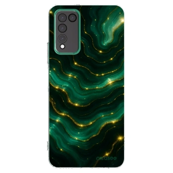Picasee silikonska prozirna maskica za Honor 10X Lite - Emerald