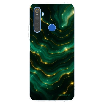 Picasee silikonska prozirna maskica za Realme 5 - Emerald