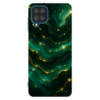 Picasee silikonska prozirna maskica za Samsung Galaxy A12 A125F - Emerald