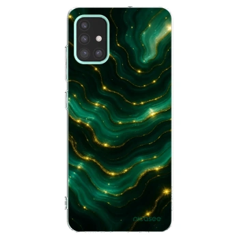 Picasee silikonska prozirna maskica za Samsung Galaxy M31s - Emerald
