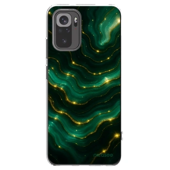 Picasee silikonska prozirna maskica za Xiaomi Redmi Note 10 - Emerald