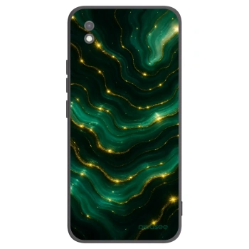 Picasee crna silikonska maskica za Xiaomi Redmi 9AT - Emerald