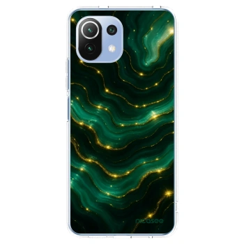 Picasee silikonska prozirna maskica za Xiaomi Mi 11 Lite - Emerald