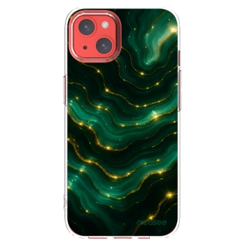 Picasee silikonska prozirna maskica za Apple iPhone 13 - Emerald