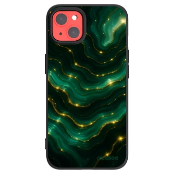 Picasee crna silikonska maskica za Apple iPhone 13 - Emerald