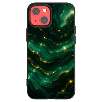 Picasee crna silikonska maskica za Apple iPhone 13 mini - Emerald