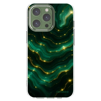 Picasee silikonska prozirna maskica za Apple iPhone 13 Pro - Emerald