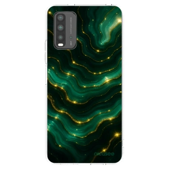 Picasee crna silikonska maskica za Xiaomi Redmi 9T - Emerald