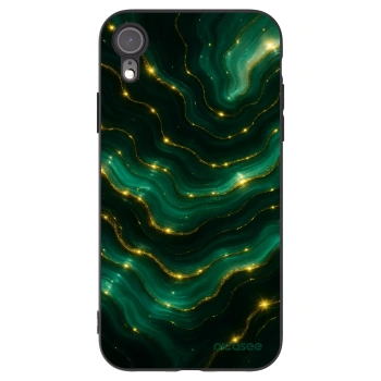 Picasee crna silikonska maskica za Apple iPhone XR - Emerald