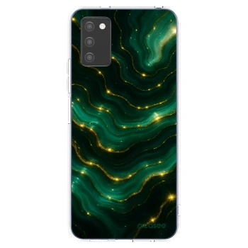 Picasee silikonska prozirna maskica za Samsung Galaxy A02s A025G - Emerald
