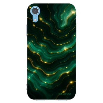 Picasee silikonska prozirna maskica za Apple iPhone XR - Emerald