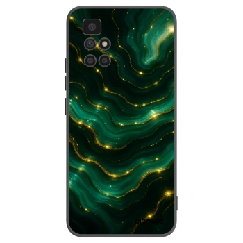 Picasee crna silikonska maskica za Xiaomi Redmi 10 - Emerald