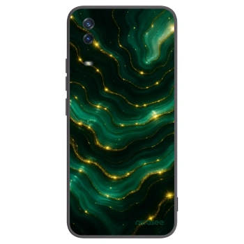 Picasee crna silikonska maskica za Vivo Y11s - Emerald