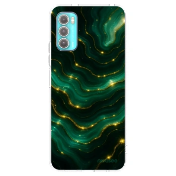 Picasee silikonska prozirna maskica za Motorola Moto G60 - Emerald