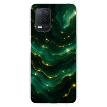 Picasee silikonska prozirna maskica za Realme 8 5G - Emerald