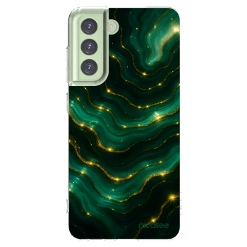 Picasee silikonska prozirna maskica za Samsung Galaxy S21 FE 5G - Emerald