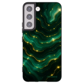 Picasee crna silikonska maskica za Samsung Galaxy S22 5G - Emerald