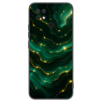Picasee crna silikonska maskica za Xiaomi Redmi 10C - Emerald