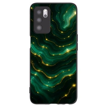 Picasee crna silikonska maskica za OPPO A16s - Emerald