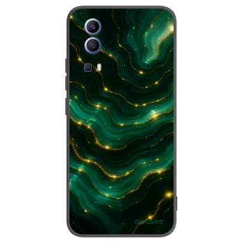 Picasee crna silikonska maskica za Vivo Y52 5G - Emerald