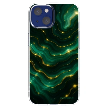 Picasee silikonska prozirna maskica za Apple iPhone 14 - Emerald