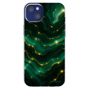 Picasee silikonska prozirna maskica za Apple iPhone 14 Plus - Emerald