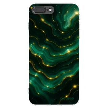 Picasee silikonska prozirna maskica za Apple iPhone 8 Plus - Emerald