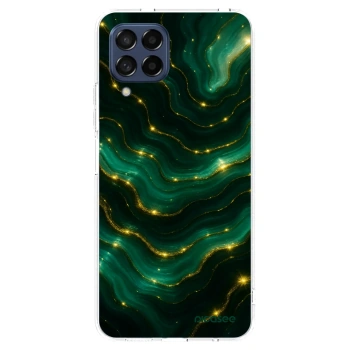 Picasee silikonska prozirna maskica za Samsung Galaxy M53 5G - Emerald