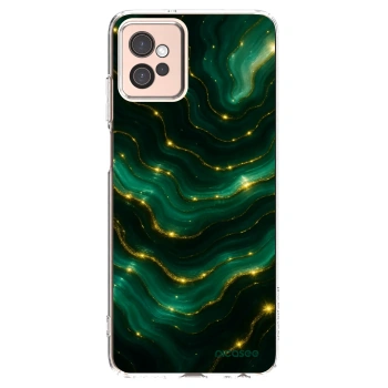 Picasee silikonska prozirna maskica za Motorola Moto G32 - Emerald