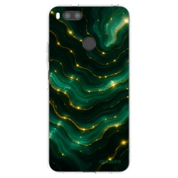 Picasee silikonska prozirna maskica za Xiaomi Redmi A1 - Emerald