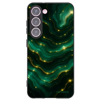 Picasee crna silikonska maskica za Samsung Galaxy S23 5G - Emerald