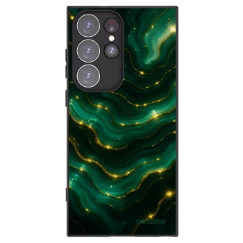 Picasee crna silikonska maskica za Samsung Galaxy S23 Ultra 5G - Emerald