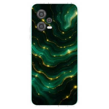 Picasee silikonska prozirna maskica za Xiaomi Poco X5 - Emerald