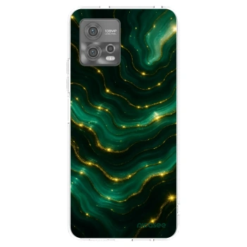 Picasee silikonska prozirna maskica za Motorola Moto G72 - Emerald