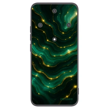 Picasee crna silikonska maskica za Honor Magic5 Lite 5G - Emerald
