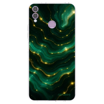 Picasee silikonska prozirna maskica za Honor 8X - Emerald