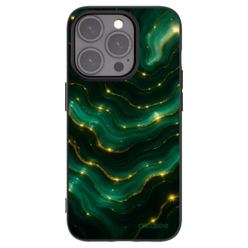 Picasee crna silikonska maskica za Apple iPhone 15 Pro - Emerald