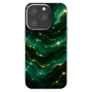 Picasee silikonska prozirna maskica za Apple iPhone 15 Pro - Emerald