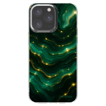 Picasee silikonska prozirna maskica za Apple iPhone 15 Pro Max - Emerald